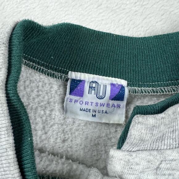 AU Sportswear Vintage Nature Bird Snap Button Sweatshirt Women's size Medium USA - Picture 3 of 7